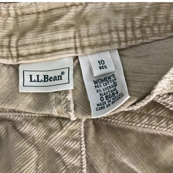 L.L. Bean Women's Tan Corduroy A-line Midi Skirt Size 10 Academia Preppy - Picture 7 of 7